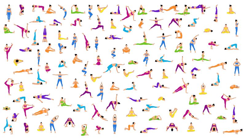 BEACH TOWEL Yoga Flow – Colorful Yoga Pose Design | Inspiring Gift for Yoga Lovers - Love Life Journey