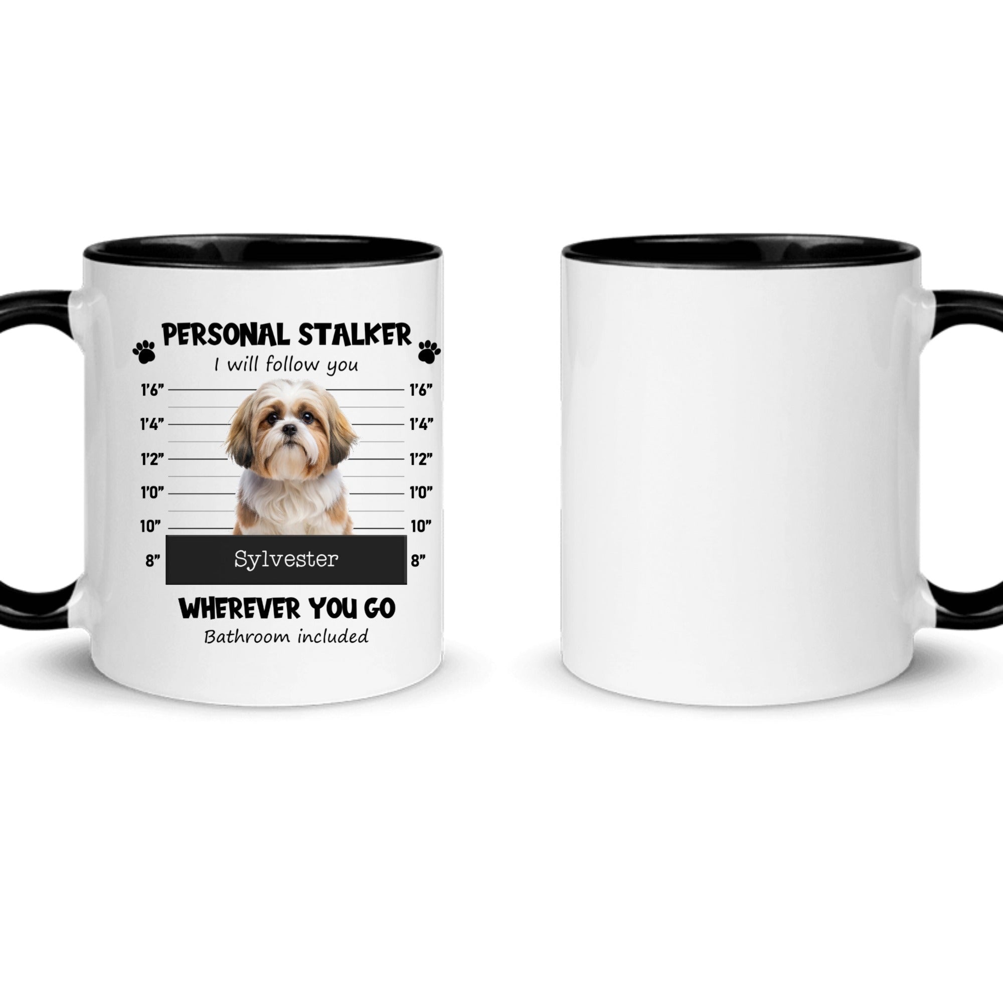 Personal Pet Stalker Accent Mug 11oz – Custom Pet Photo Coffee Mug | Personalized Dog & Cat Lover Gift - Love Life Journey