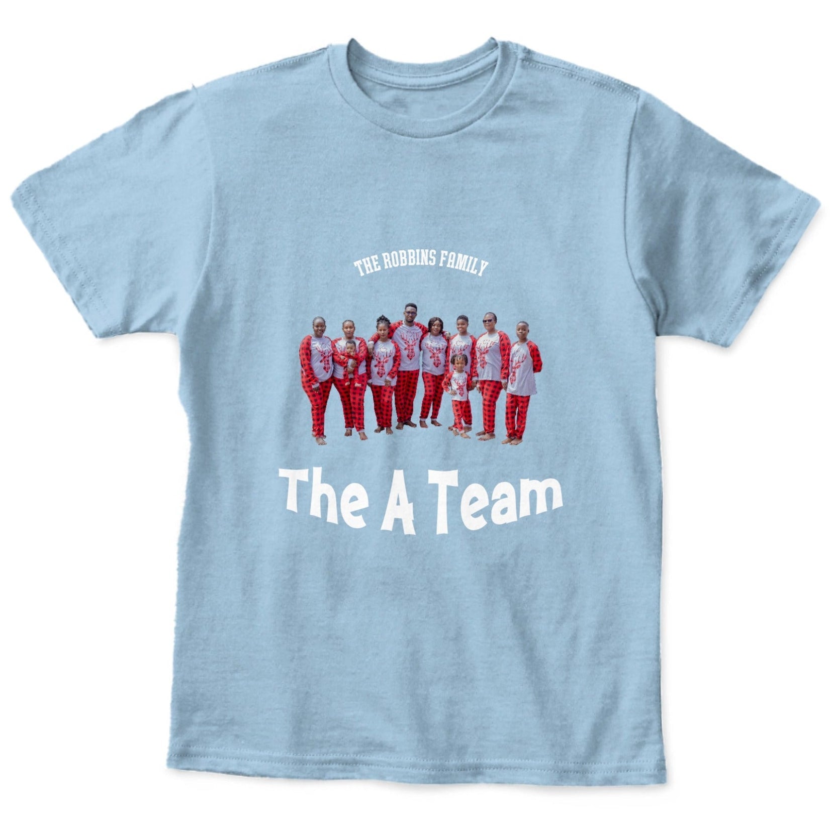 Personalized A Team Kids Unisex T-Shirt | Custom Family, Friends or Team Photo - Love Life Journey