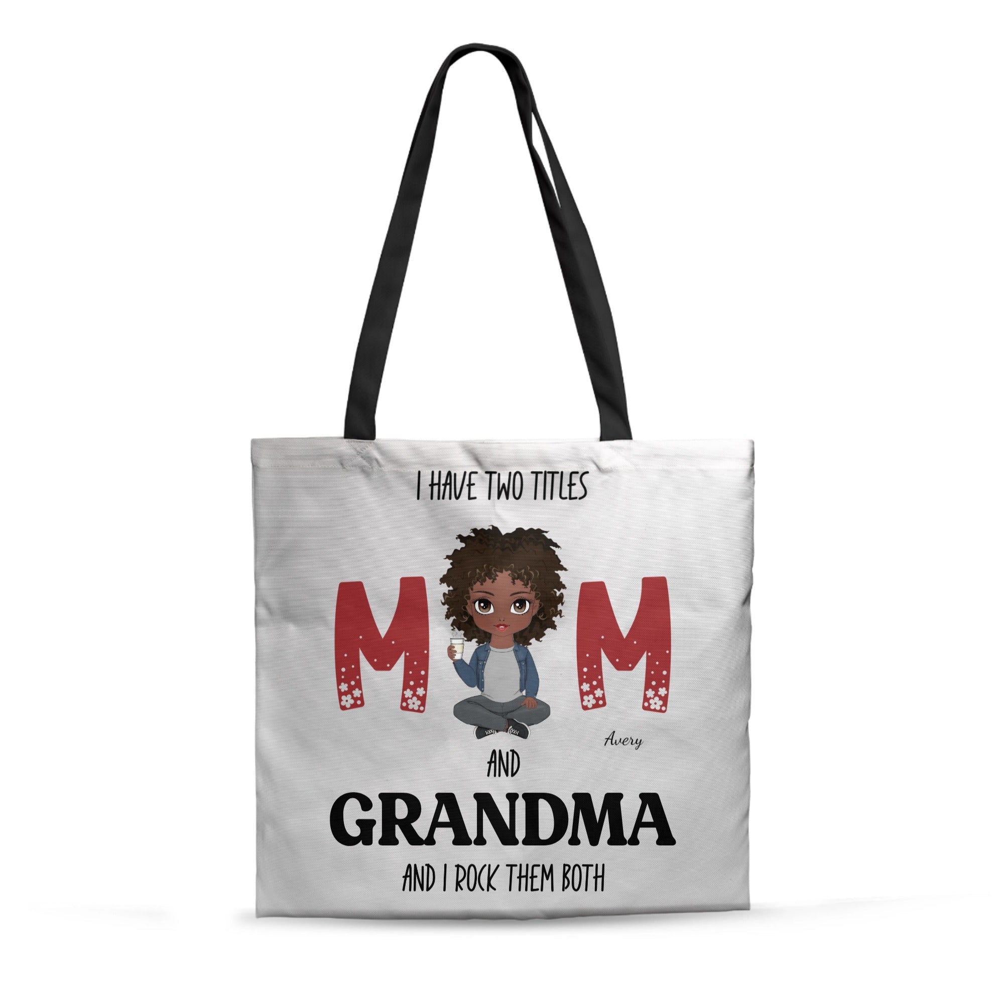 Personalized “I Rock Them Both” Lined Tote Bag | Custom Mom & Grandma Gift - Love Life Journey