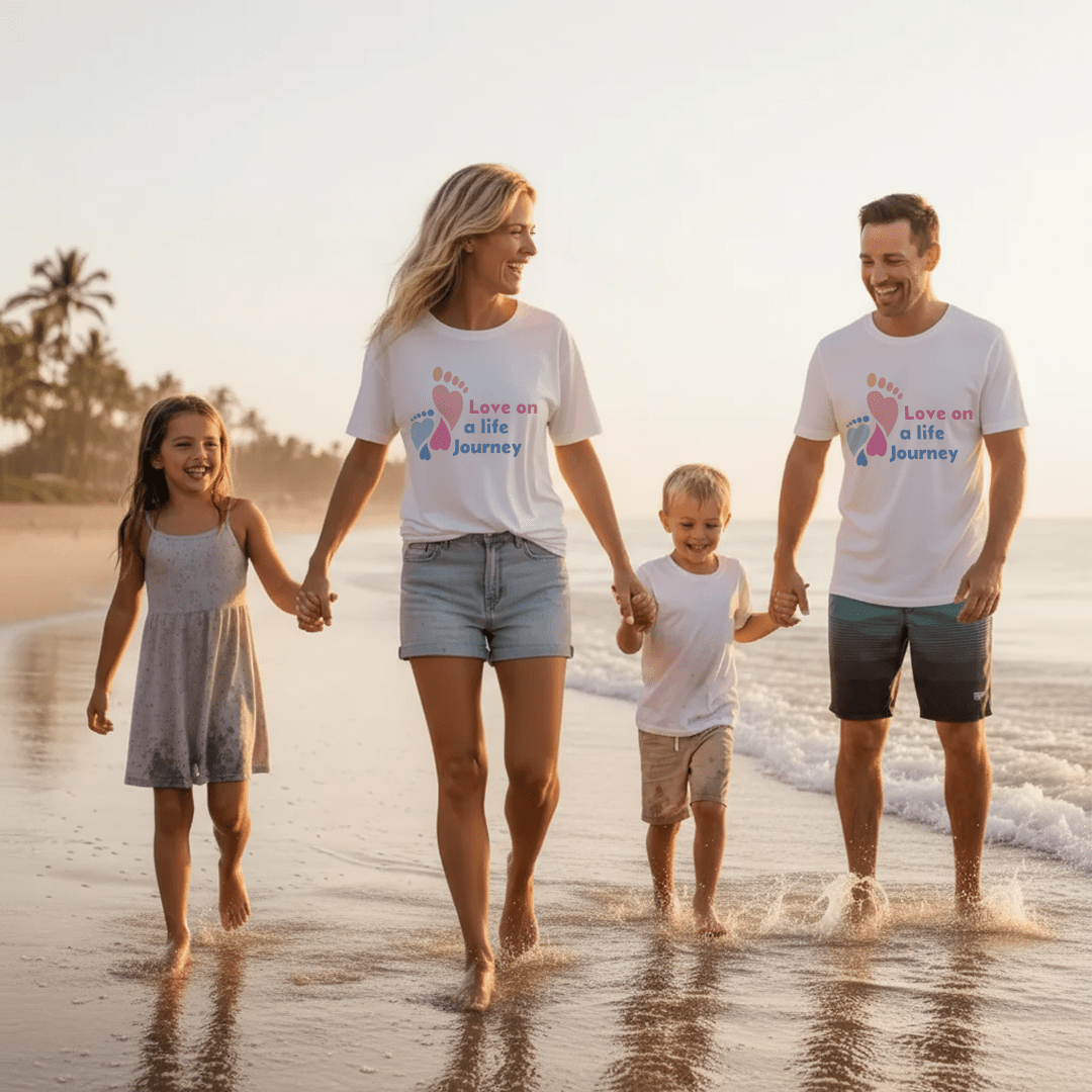 UNISEX T - SHIRT Love Life Journey - White - Love Life Journey
