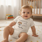 BABY BODYSUIT (Made in USA) Personalized with Baby Photo, Name & Birthdate Calendar - Love Life Journey