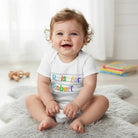 BABY BODYSUIT (Made in USA) Personalized with Baby’s Name in Handwriting Practice Style - Love Life Journey