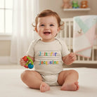 BABY BODYSUIT (Made in USA) Personalized with Baby’s Name in Handwriting Practice Style - Love Life Journey