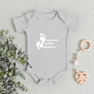 BABY ONESIE Love Life Journey – Ultra - Soft Combed Cotton (Gray) | Comfort Bodysuit for Newborns & Infants | Ships from USA - Love Life Journey