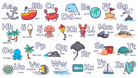 BEACH TOWEL Alphabet A–Z Learning Design | Educational Gift for Kids to Learn Letters - Love Life Journey