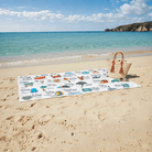 BEACH TOWEL Alphabet A–Z Learning Design | Educational Gift for Kids to Learn Letters - Love Life Journey