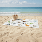 BEACH TOWEL Dinosaurs – Colorful Prehistoric Design | Fun Gift for Kids Who Love Dinosaurs - Love Life Journey