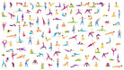 BEACH TOWEL Yoga Flow – Colorful Yoga Pose Design | Inspiring Gift for Yoga Lovers - Love Life Journey
