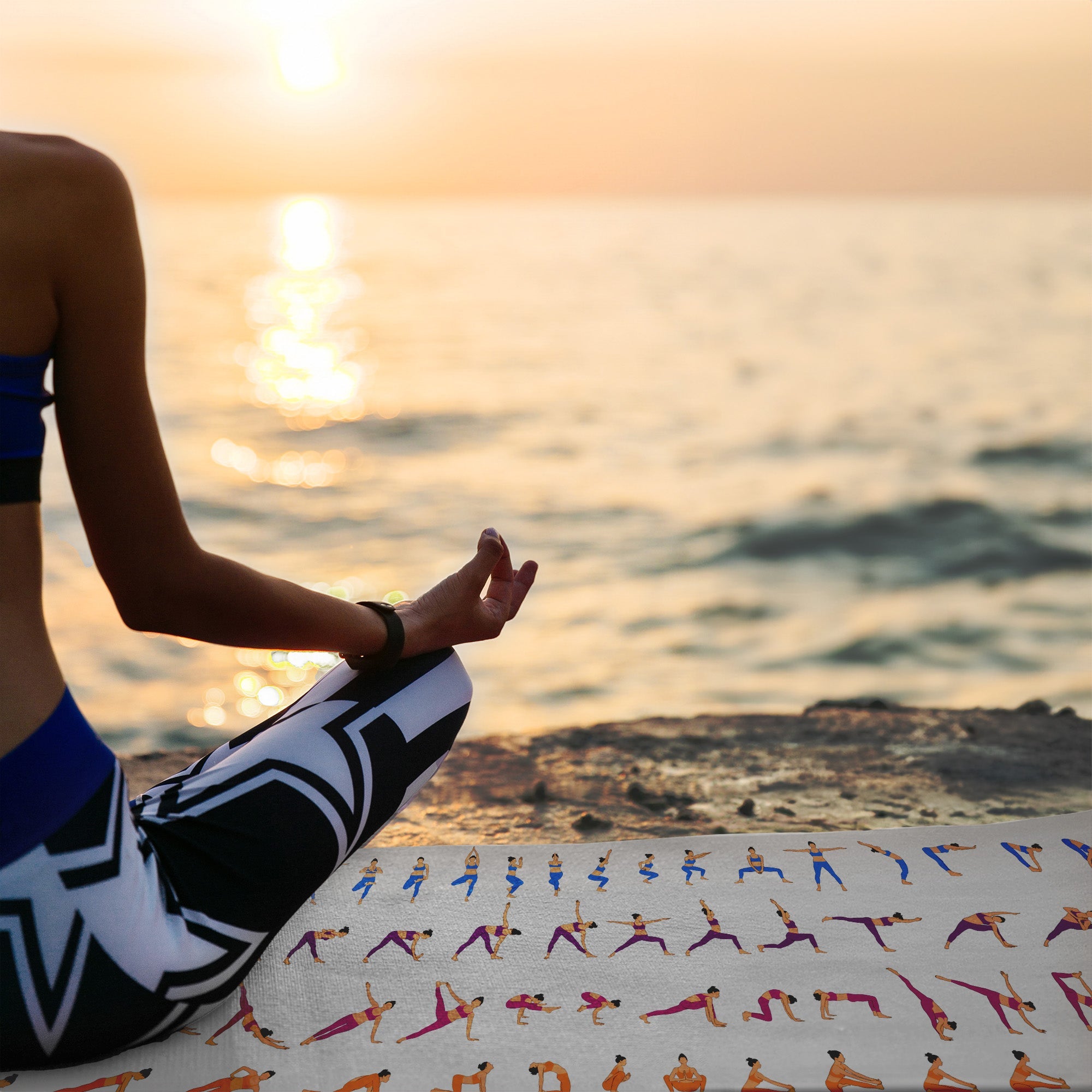 BEACH TOWEL🧘‍♀️ Yoga Flow| Premium Quick - Dry Towel for Beach, Pool & Spa - Love Life Journey