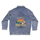 Best Mom Ever Oversized Denim Jacket – Personalized Women’s DTG Jean Jacket | Custom Family Character Gift - Love Life Journey