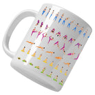 CERAMIC MUG 11oz Yoga Flow Linear - Love Life Journey