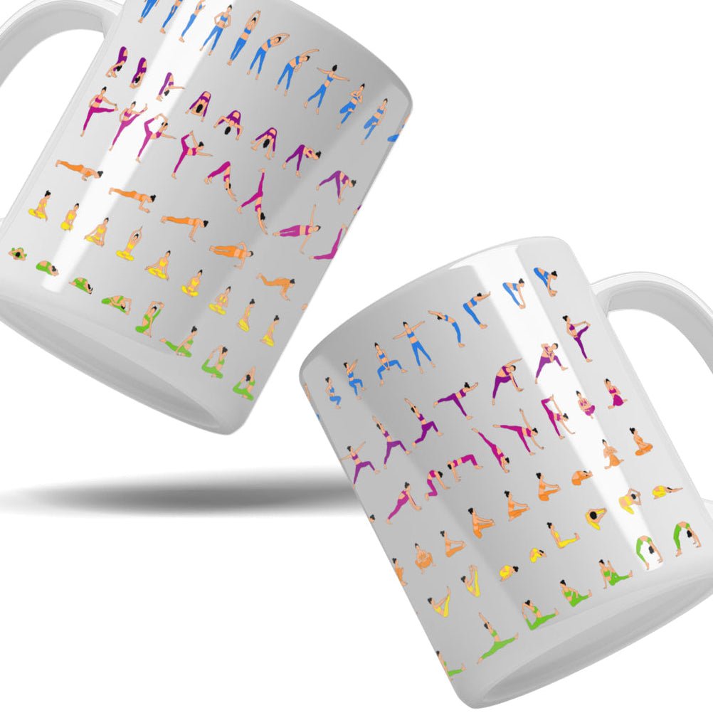 CERAMIC MUG 11oz Yoga Flow Linear - Love Life Journey