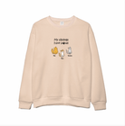 Custom Embroidered My Siblings Have Paws Lightweight Classic Unisex Sweatshirt - Love Life Journey -  Personalised Gifts - in Sand /Natural Colour - Up To 4 Custom Cats 