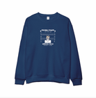 Custom Embroidered Personal Pet 'Stalkers' Unisex Sweatshirt – Pet Dogs & Cats Caricatures - Love Life Journey - in Navy