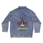 I Rock Them Both Oversized Denim Jacket – Personalized Women’s DTG Jean Jacket | Custom Mom & Grandma Gift - Love Life Journey