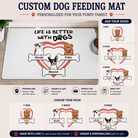 Life Is Better With Dogs Doormat Personalized Dog Names & Breeds Mat - Love Life Journey