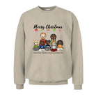 Merry Christmas Personalized Family Sweatshirt | Custom Family Character Christmas Crewneck - Love Life Journey