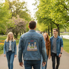 My Favorite People Call Me Denim Jacket – Personalized Dad & Grandpa Men’s DTG Jacket | Custom Family Character Gift - Love Life Journey
