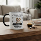 Personal Pet Stalker Accent Mug 11oz – Custom Pet Photo Coffee Mug | Personalized Dog & Cat Lover Gift - Love Life Journey