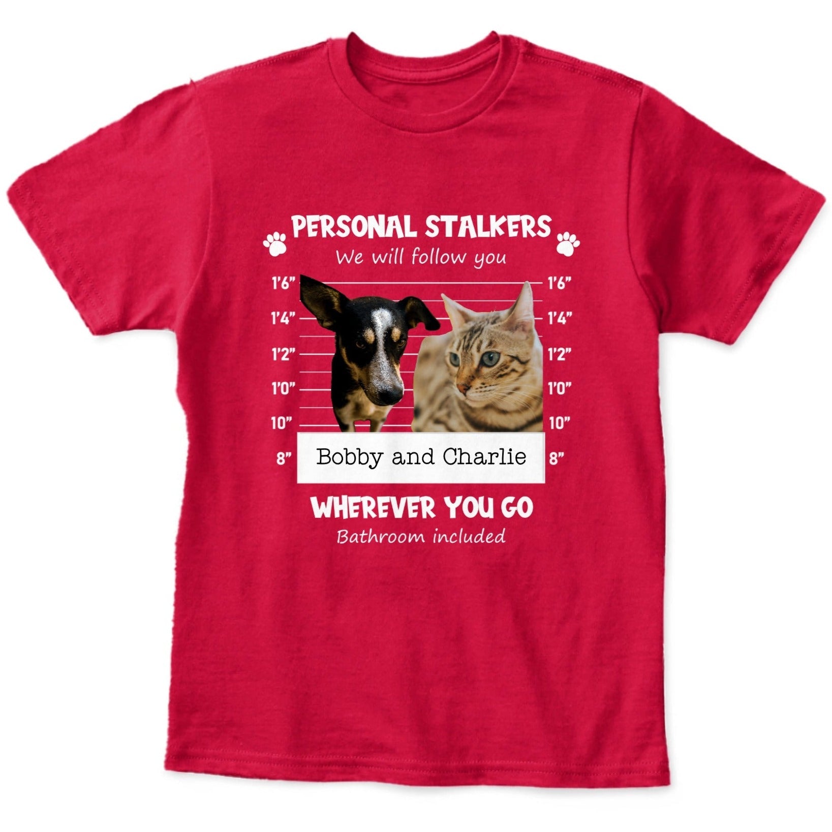 Personal Pet Stalker Kids T-Shirt | Custom Pet Photo & Name Tee - Love Life Journey
