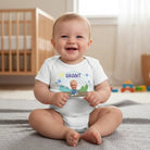 Personalised Baby Photo Bodysuit – Custom Newborn/Birthday Celebration, Twins & Triplets Keepsake with Names & Arrival Date - Love Life Journey