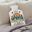 Personalised “Best Mum Ever” Plush Hot Water Bottle Cover – Custom Family Characters - Love Life Journey