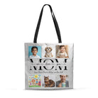 Personalised Mom Photo Lined Tote Bag – Custom Family Picture Gift - Love Life Journey