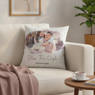 Personalized Bless This Family (Or Couple) Cushion Cover – Custom Photo Pillowcase Gift | Bless This Couple Option | Meaningful Home Decor - Love Life Journey