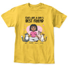 Personalized Cats Are A Girl's Best Friend Kids T-Shirt | Custom Cat Family Tee - Love Life Journey