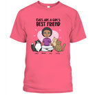 Personalized Cats Are A Girl's Best Friend T-Shirt | Custom Cat Lover Gift - Love Life Journey