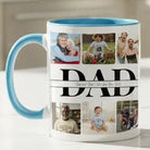 Personalized Dad Photo Collage Mug | Custom 6 Photo Coffee Mug Gift - Love Life Journey
