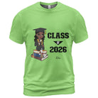 Personalized Graduation Unisex Adult T-Shirt Class of Year Graduate Shirt with Name & Character - Love Life Journey