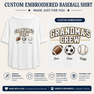 Personalized Grandpa's (or Grandma's) Team Embroidered Unisex Adult Baseball Jersey - Love Life Journey