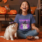 Personalized Halloween Pet Photo Kids Unisex T-Shirt Custom Dog or Cat Witch Hat Shirt with Name - Love Life Journey