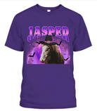 Personalized Halloween Pet Photo Unisex Adult T-Shirt Custom Witch Hat Dog or Cat Shirt with Name - Love Life Journey