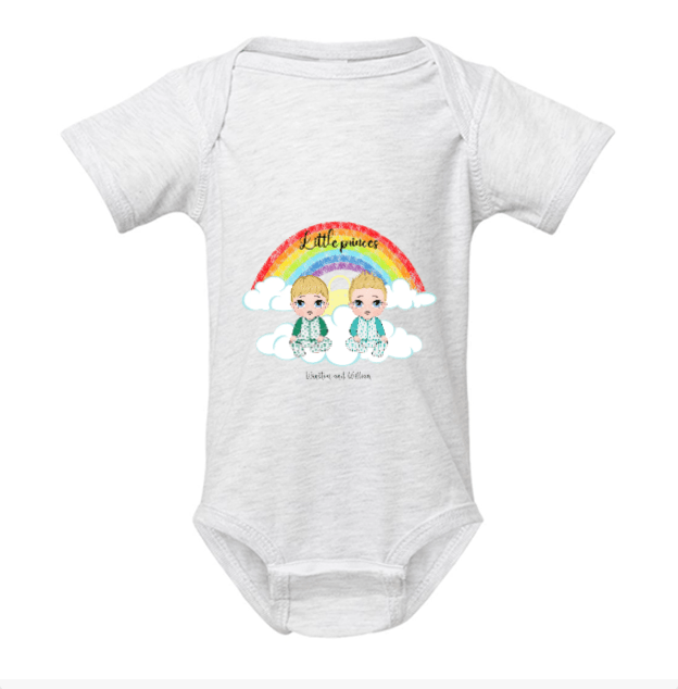 Personalized Little Prince or Little Princess Baby Bodysuit | Custom Name - Love Life Journey