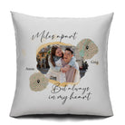 Personalized Long Distance Cushion Cover – “Miles Apart But Always In My Heart” | Custom Photo & Map Pillowcase Gift | Meaningful Keepsake - Love Life Journey