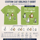 Personalized My Siblings Have Paws Kids Unisex T-Shirt Custom Cats and Names - Love Life Journey
