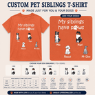 Personalized My Siblings Have Paws Kids Unisex T-Shirt Custom Dogs and Names - Love Life Journey