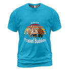 Personalized Photo Friends T-Shirt in Sapphire – Custom Names & Photo Tee | Travel Buddies - Love Life Journey