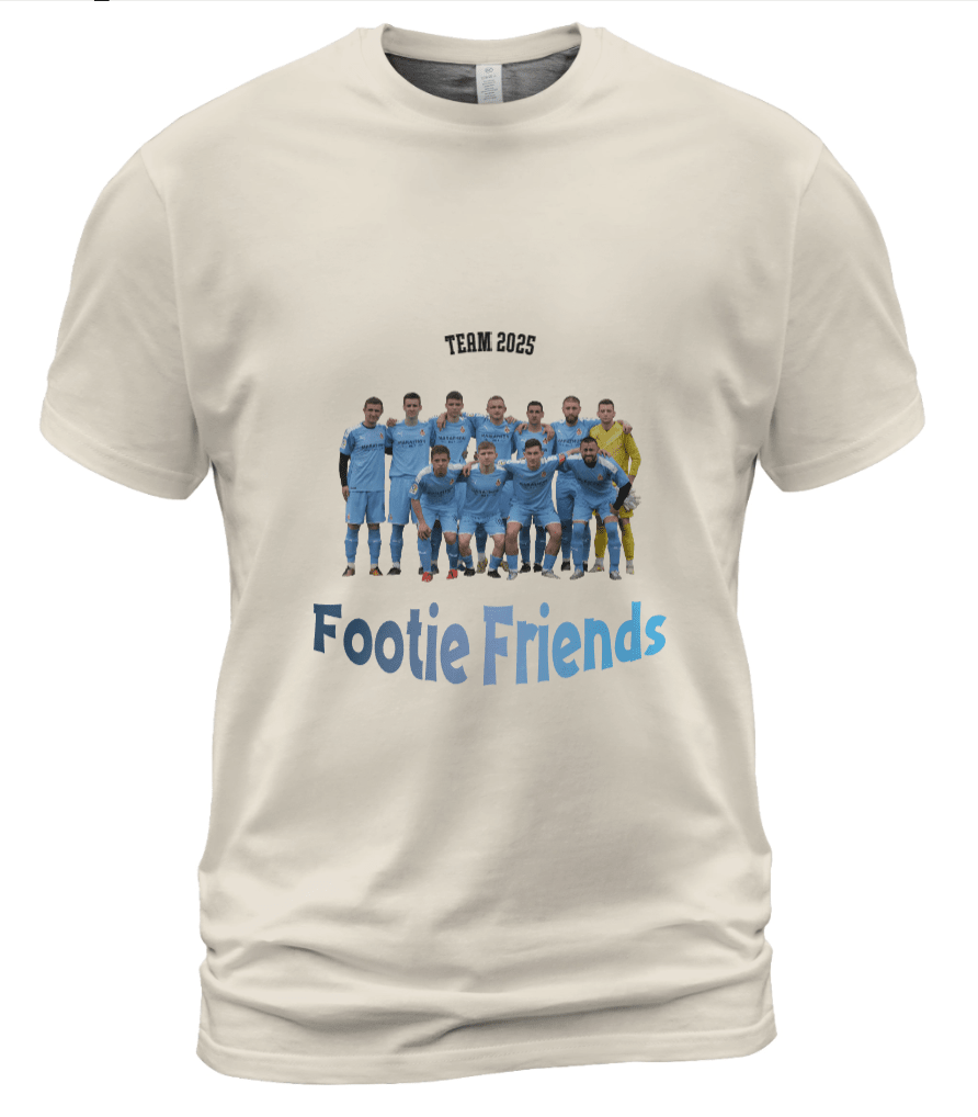 Personalized Photo Friends T-Shirt Colour Natural – Custom Names & Photo Tee | Team Friends Photo Gift T-shirt - Base Colour Natural - Love Life Journey