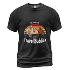 Personalized Photo Friends T-Shirt in Charcoal – Custom Names & Photo Tee | Travel Buddies - Love Life Journey