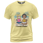 Personalized Summer Besties Adult Unisex T-Shirt Custom Best Friend Beach Shirt with Names - Love Life Journey