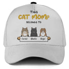 Personalized This Cat Mum Belongs To Baseball Cap Custom Cat Names Hat with 1–3 Cats - Love Life Journey