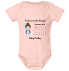 Personalized Welcome To The Family Baby Bodysuit | Custom Birth Date - Love Life Journey