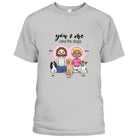 Personalized You & Me (And The Dogs) Adult Unisex T-Shirt Custom Couple & Dog Family Shirt with Names - Love Life Journey