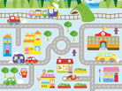 SAND - PROOF BEACH BLANKET Road Map – Kids Toy Car & Train Play Mat | Waterproof Family Beach & Picnic Blanket - Love Life Journey