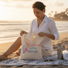 TOTE BAG Love Life Journey® Mindfulness – Lined Durable Canvas | Inspirational Everyday Carryall (2 Sizes) - Love Life Journey