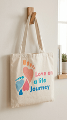 TOTE BAG Love Life Journey® Mindfulness – Lined Durable Canvas | Inspirational Everyday Carryall (2 Sizes) - Love Life Journey
